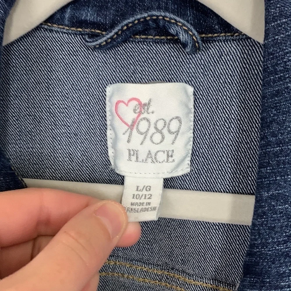 Children’s Place Kids Girls Denim Jacket Size 10/12